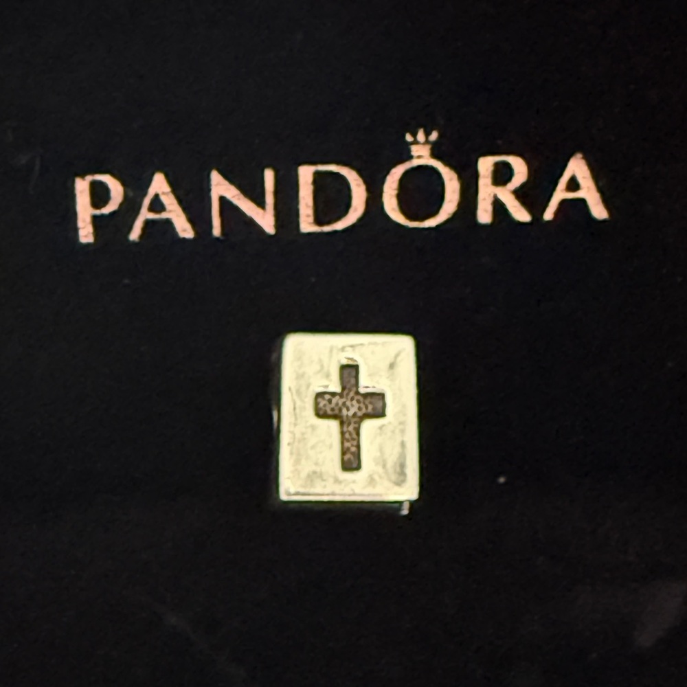Authentic Pandora Bible Book Cross Charm Retired 790261